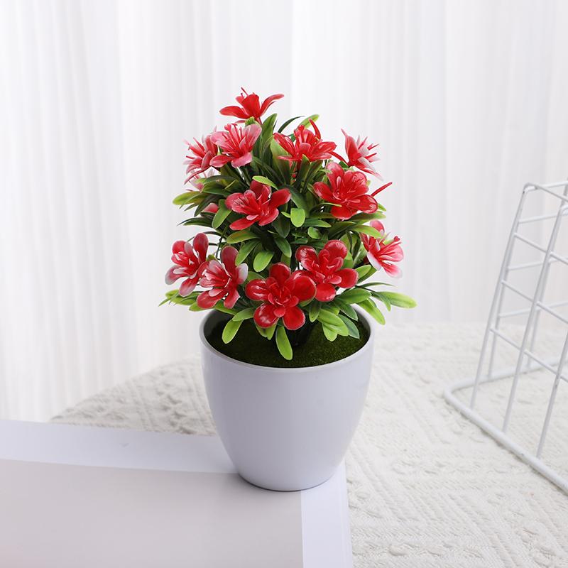 

Искусственное горшечное растение Маленький бонсай Цветы Искусственное дерево Горшок Украшения Для Дома Комнаты Офиса Украшение Стола Уличный Садовый Декор