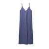 Spring New Temperament Elegant V-neck Camisole Elegant Loose Vertical Dress 3545796 8338302