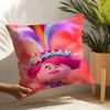 Cute Trolls Pillow Case Linen Cushion Covers For Decorative Sofa Home Pillows Case Car Chair Pillows Cases