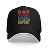 Eat Sleep Pickleball Repeat Baseball Caps Peaked Cap Pickleball Sports Sun Shade Hats for Men Women