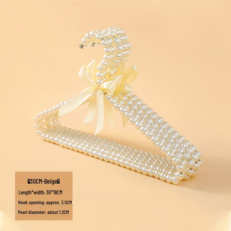 Perlová dětská ramínka: Stojan na sušení novorozeneckého oblečení a úložný prostor ve skříni pro dívky