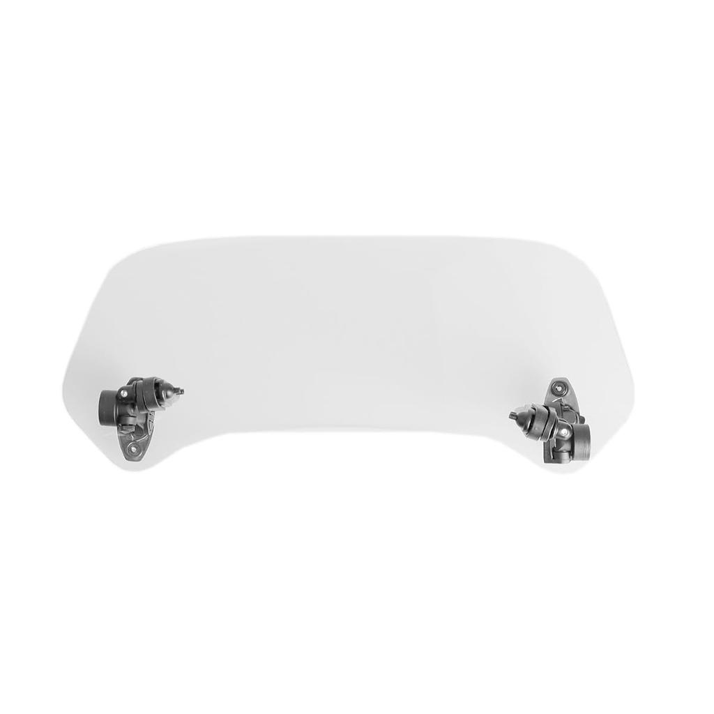 ZCJSZP Universal 130mm*360mm Windshield Adjustable Clip Motorcycle Extension Windshield Adjustable Clip-on Screen Windshield Windscreen Glass Spoiler