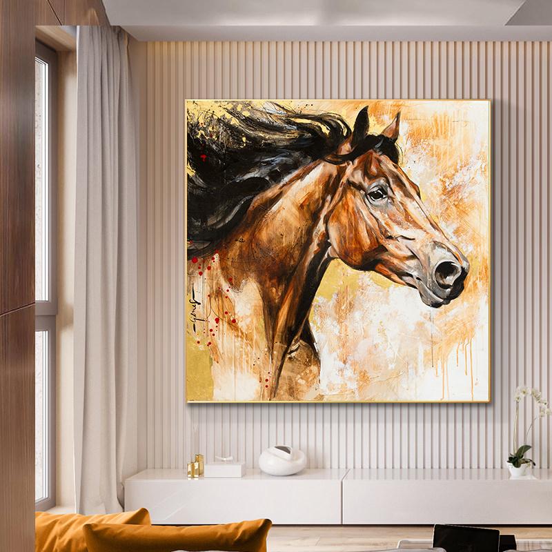 Artă de perete tradițională chinezească, cai care alergă, pictură pe pânză, postere, imagini de perete cu animale, pentru camera de zi, verandă, decorațiuni pentru casă Cuadros