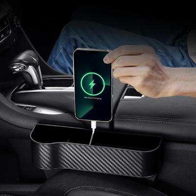 Center Console Car Storage Box Quick Installation Car Storage Organizer Multi Compartments Seat Center Control Gap Cup Holder Auto Interior