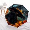 Witchcraft, Halloween Theme 8 Bone Hand Automatic Folding Umbrella, Compact and Portable Design, A Perfect Gift for Birthday, Christmas or B