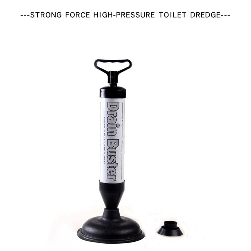Drain Plunger High Pressure Toilet Air Plunger with 2 Type Suction Cups Toilet Plunger Tool Pump Toilet Plunger for Bathroom