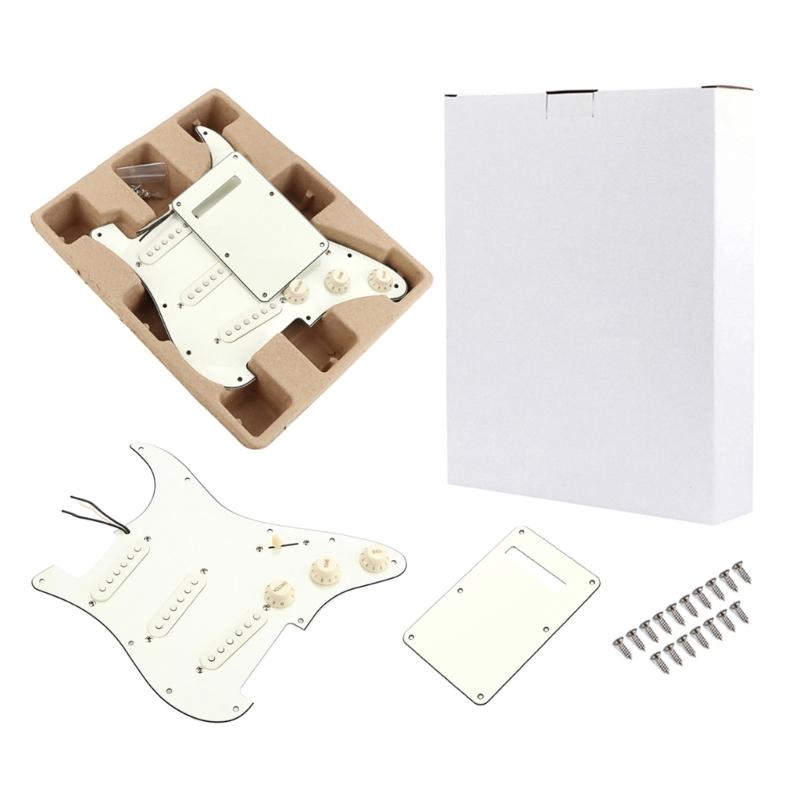 Prewired Pickups Set Loaded Pickguard Pickups Guitar Alnico 5 Pickups SSS Single Coil Pickups Cover Set Loaded Humbucker