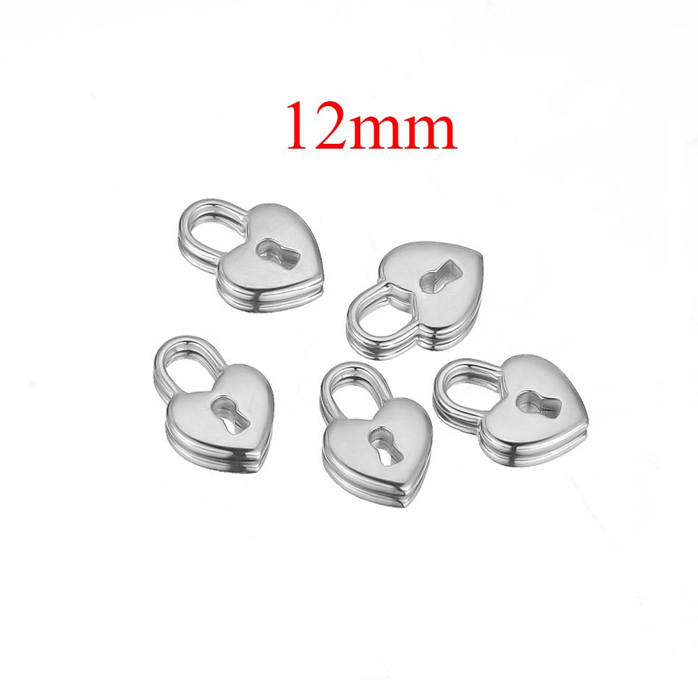 5pcs Stainless Steel Heart Pendants Charms for DIY Jewelry Making Couples Necklace Accessories Findings Earrings Supplies Crafts