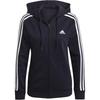 Striped Hooded Zip Jacket Women Jackets Legend-Ink GL0804