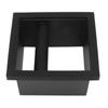 Coffee Ground Knock Box Square Bottomless Black Rubber PTFE Steel Residue Box for Cafe