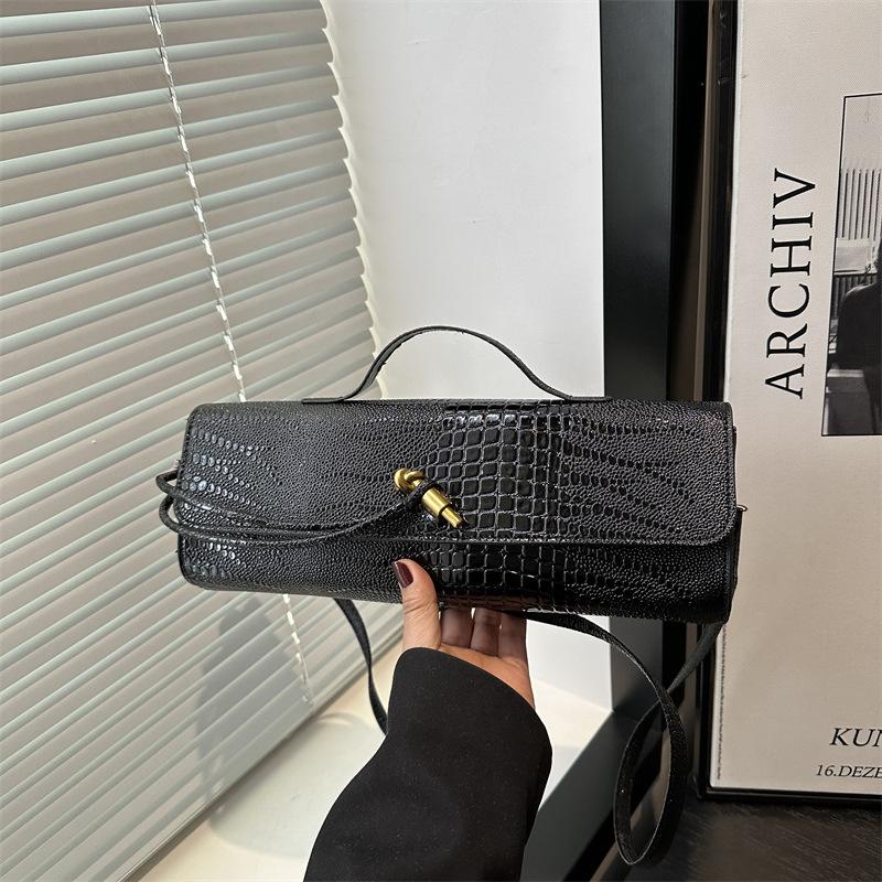 Bag Women's  New Niche Horizontal Design Trendy Handbag Premium Temperament One Shoulder Crossbody Bag