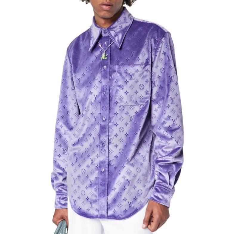 Louis Vuitton Shirt Men's Purple 1AAIGD