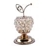 Beads Apples Modern Table Centerpiece Decor Artificial Fruit Figurine Statue Crystal Ornament for