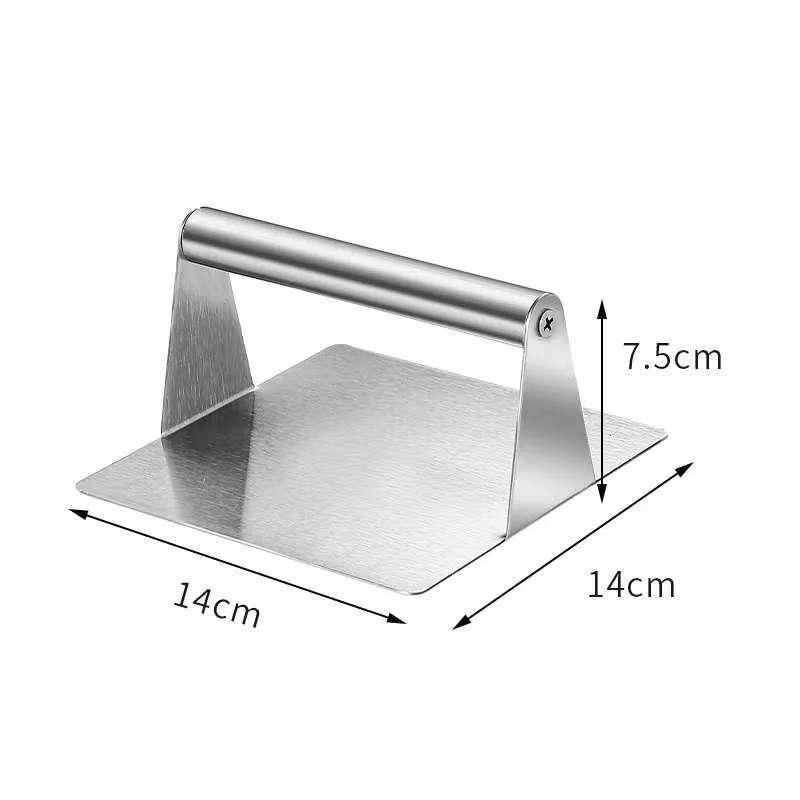 Stainless Steel Burger Press 5.5Inch Burger Smasher Nonstick Burger Maker BBQ Steak Cooking Tool Hamburger Press Kitchen Tool