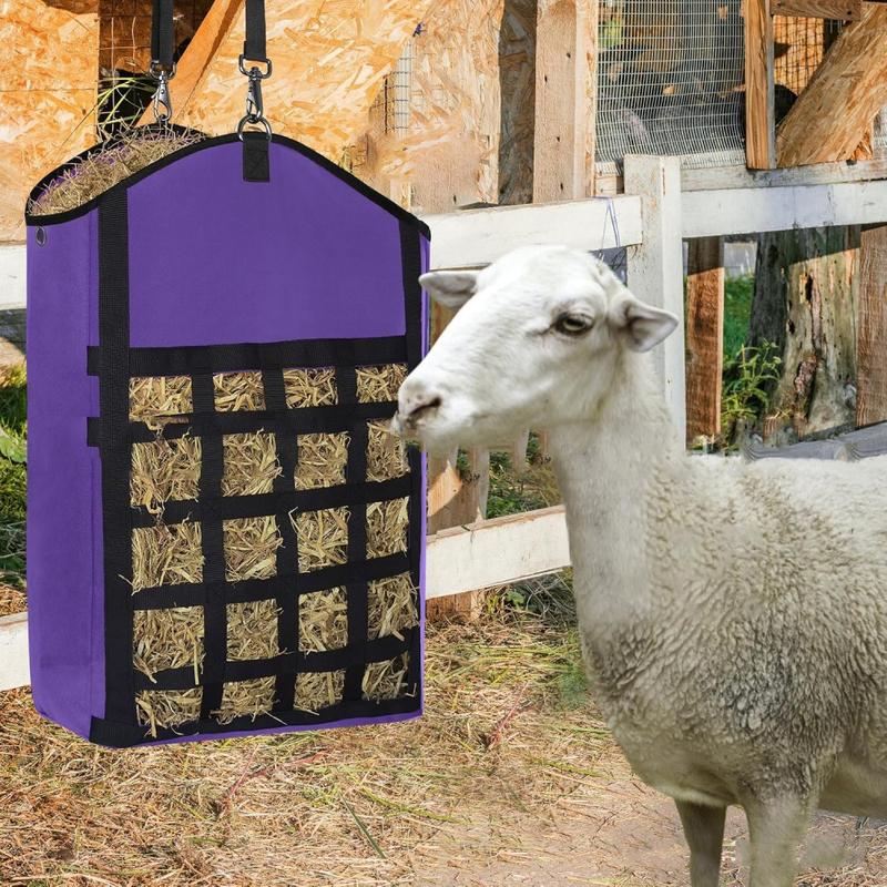 Large-Capacity Horse Feed Bag Portable Horse Hay Bag, Dried Grass Storage Bag Innovative Hay Bags For Horses, Goat Hay Feeder With Reinfor