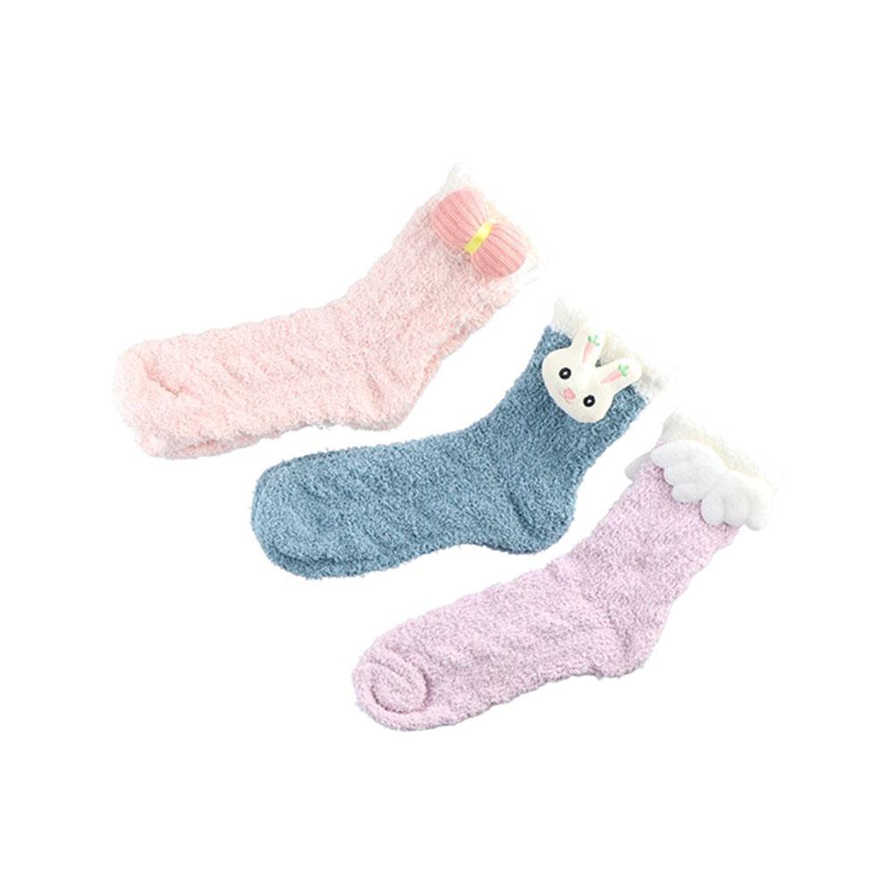 Home Sleeping Comfortable Student Socks Women Thicken Socks Coral Fleece Socks Floor Socks