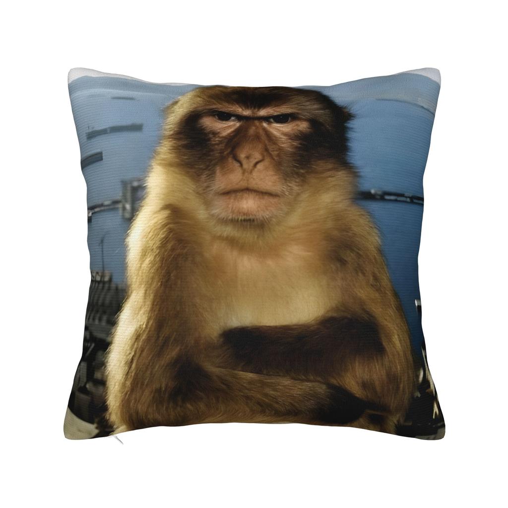 Thinking Monkey Meme Pillowcases Accessories Soft Cushion Cover Gift Throw Pillow Case Cover Bedroom Multiple Sizes