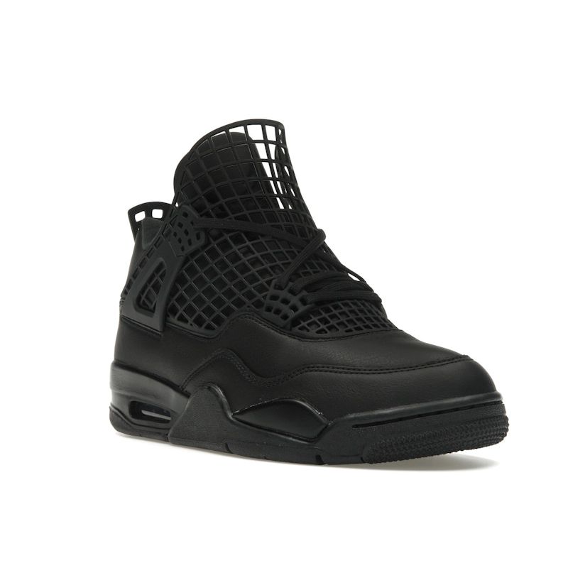 Air Jordan 4 Retro Net - Black Women Sneakers Metallic-Silver FN7251-001