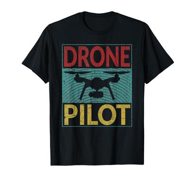 Drohnenpilot Shirt RC Quadcopter Drohnenbetreiber Retro Drohnen T-Shirt