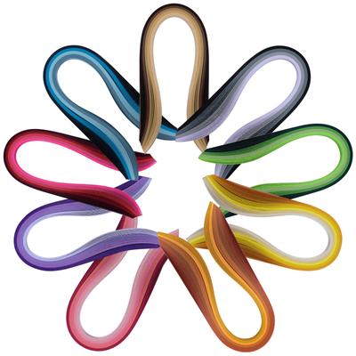 Set de 900 Tiras de Papel Quilling 39cm Color Mixto Decoración DIY Regalo Papel de Manualidades Degradado 3/5mm Manualidades de Origami Herramientas de Quilling DIY