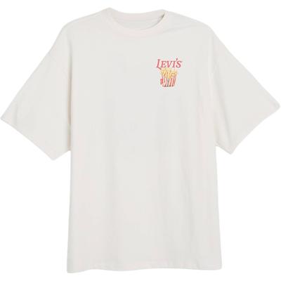 Levis Locker Einfach Bequem Lebensmittelmuster Rundhals Kurzarm Überschnittene Schultern T-Shirt Damen T-Shirts A4924-0096
