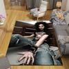 Bill Kaulitz Flannel Printed Carpet, Home Sofa Decoration for Living Room & Bedroom, Non‑Slip Play Flannel Floor Mat for Game Room
