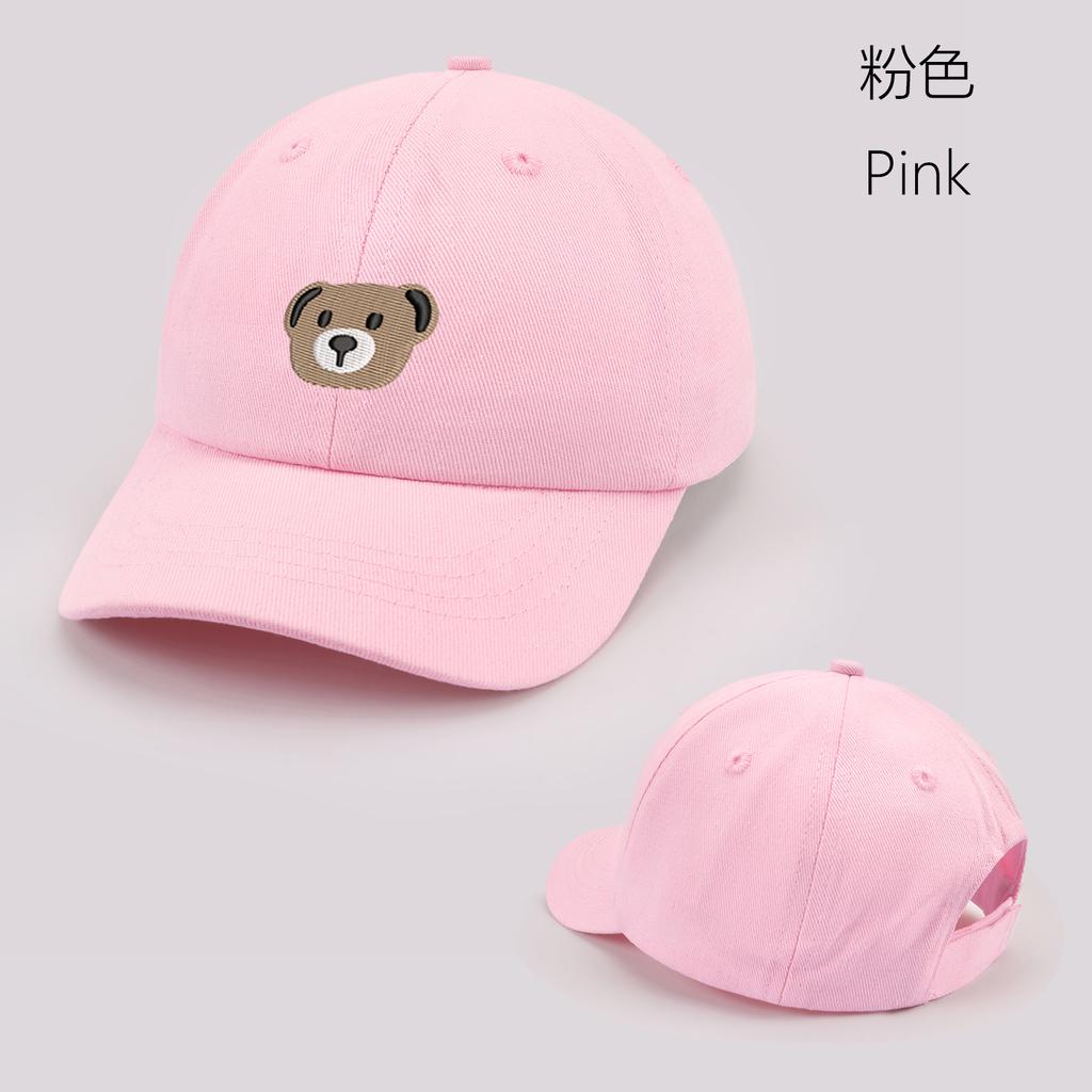 Cartoon Bär Baby Baseballkappe Niedliche Einfarbige Kleinkind Sonnenhut mit Ohren Sommer Verstellbar Kinder Junge Mädchen Schirmmütze