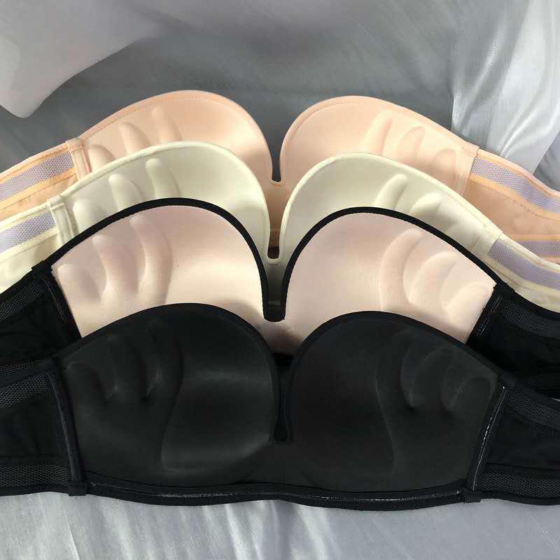 Lace Miracle Strapless Non-Slip Invisible Push-Up Bra