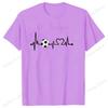 Fashion Heartbeat Football Print Short Sleeve Unisex Women Summer Cool Casual Outdoor T Shirts Tops 2026 Football Fan T Shirts