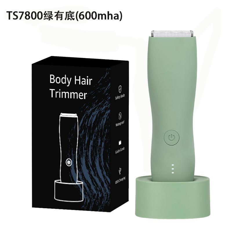 Electric men's pubic hair trimmer, full-body washable pubic hair trimmer, body hair shaver