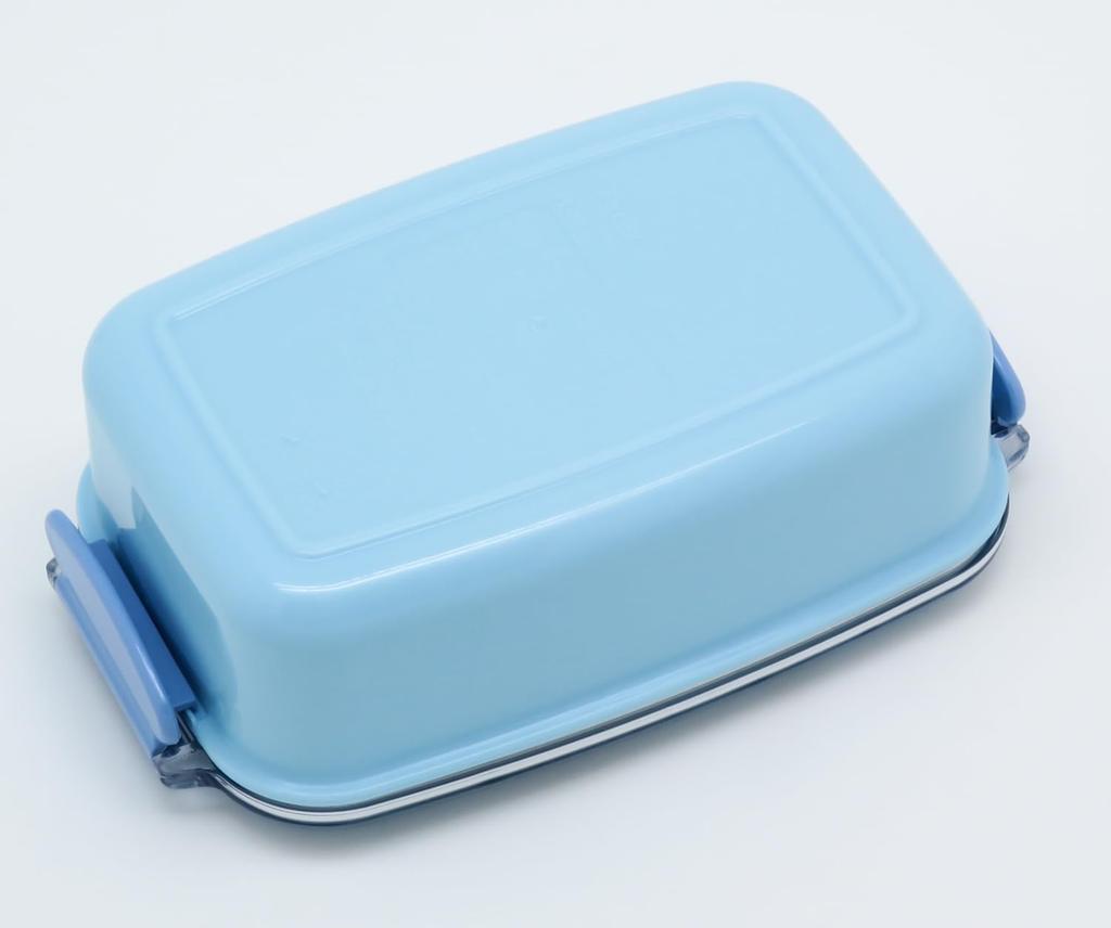 OSK Chiikawa Bento Box Made in Blue (with dividers), 500ml, Japan, Antibacterial, PL-1R,