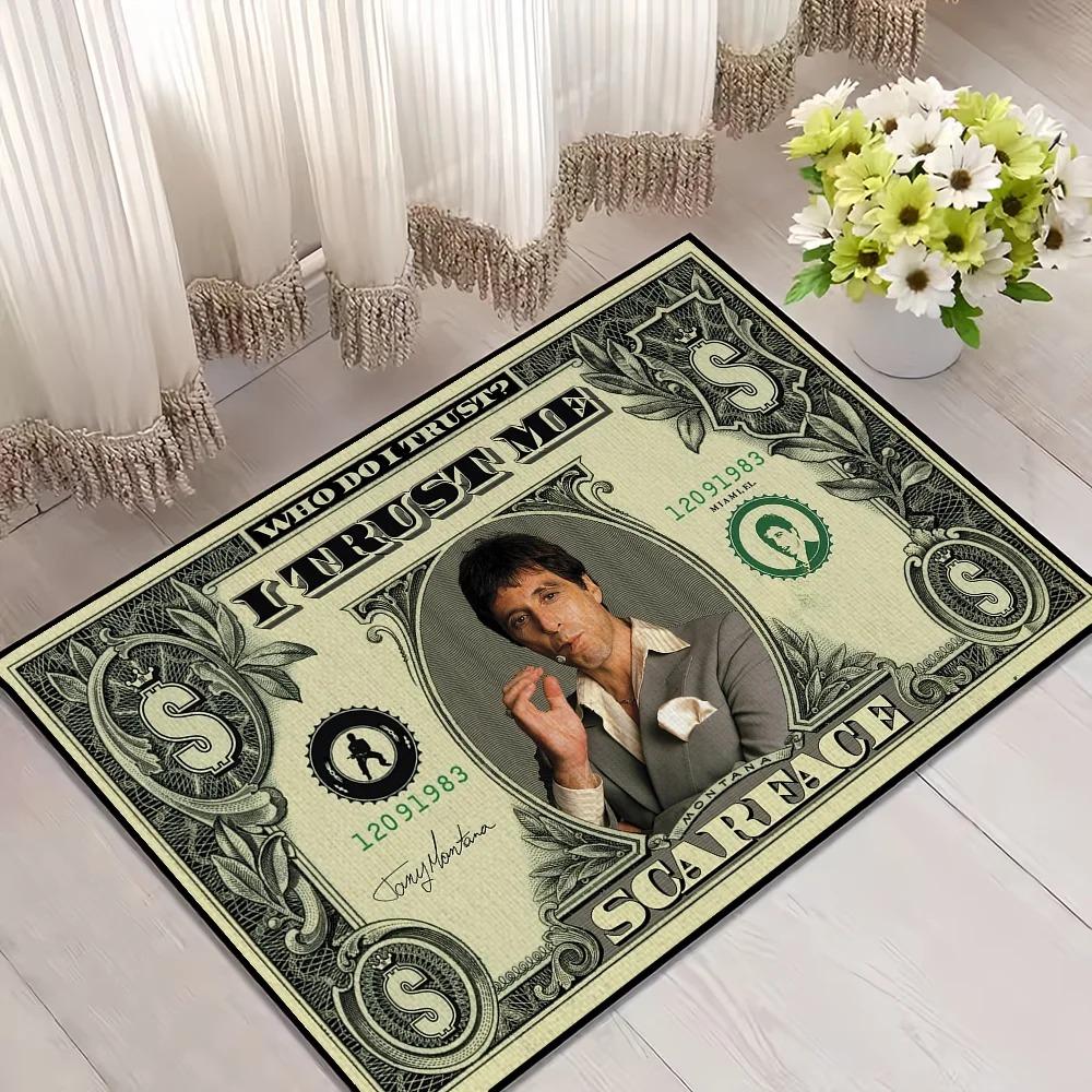 

Film S-Scarface Cool Clssic Small Carpet for House Bedroom Decoration Kitchen Bath Super Absorbent Rug Carpet Foot Non-slip 40x60cm