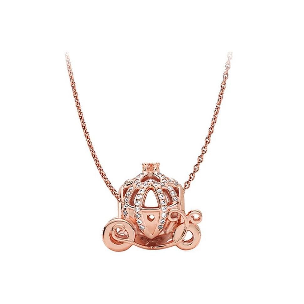 Pandora Design Copper Silver Alloy Necklace Women necklace Rose-Gold ZT1008 Rose Gold