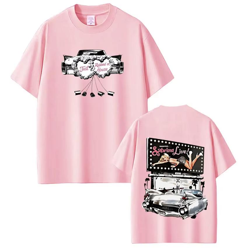 

Sabrina Carpenter 2026 Tour Print Tshirt Unisex Women Fashion Tshirts Summer Shortsleeved Cotton Vintage Tees Streetwear Hip Hop 4XL