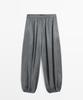 Masimodutti Linen Blend Pleated Balloon Pants