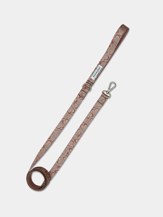 foreverybari Marble Heart Leash (Chocolate)