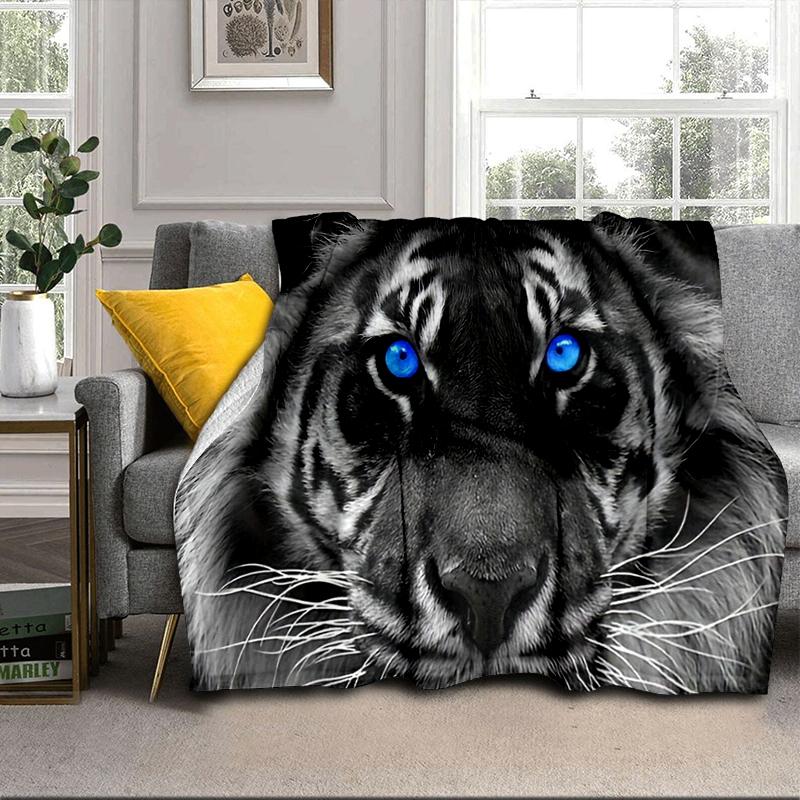 Colorful Tiger Portrait Blanket Flannel Blanket Throw Blanket Sofa Cover Blanket Soft Premium Blanket Picnic Blanket Tv Blanket Gifts
