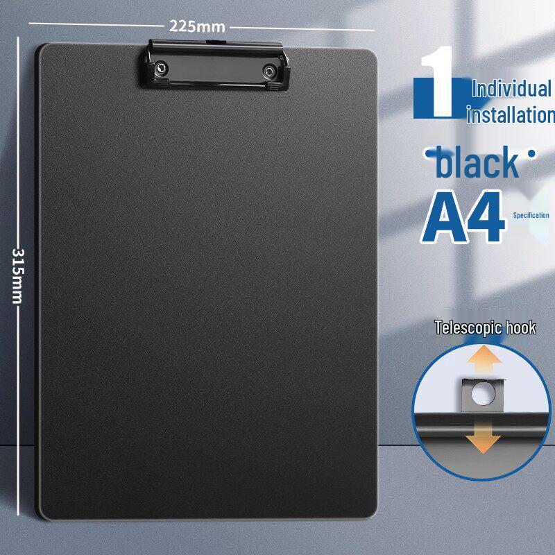 Thick Spanish A4 Metal Clip Plywood Hard Plastic Writing Pad