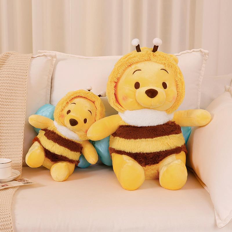 The Bee Bear Doll Transforms Into a Winnie the Pooh Doll of the Same Style, the Puff Bear 8-inch Grab Doll.