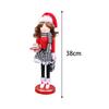 15in Nutcracker Ornaments Doll Home Decor Xmas Desktop Decoration for Scene