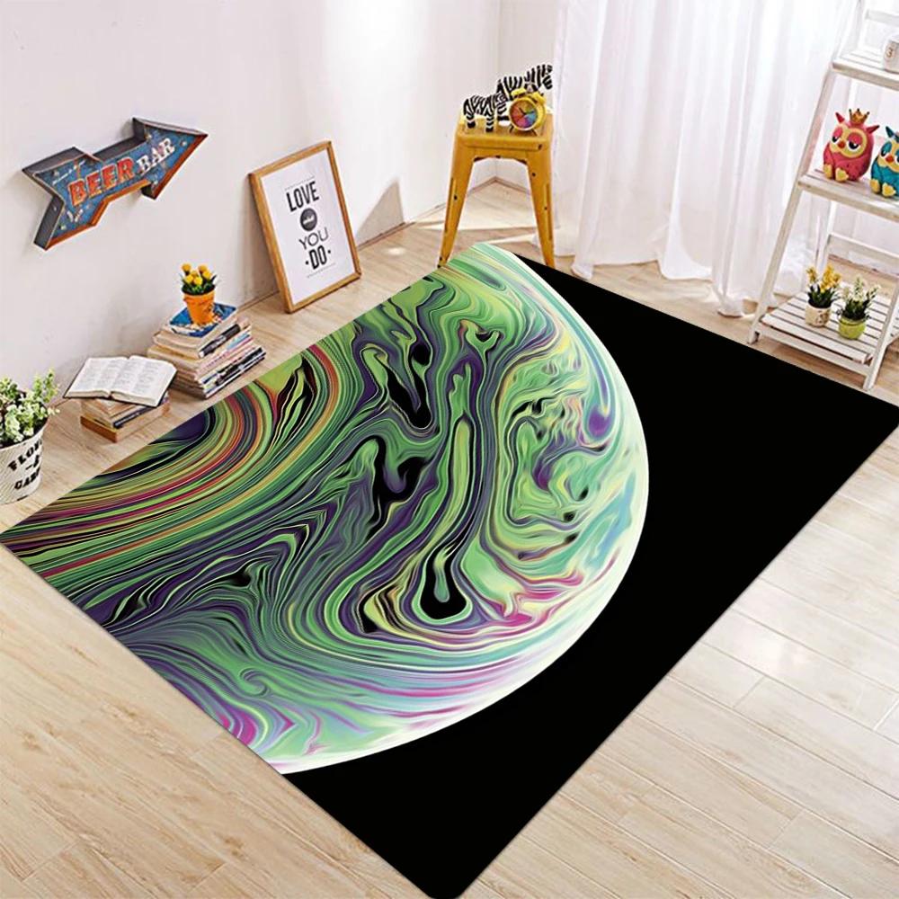 Moderner Abstrakter Mond Teppich Schlafzimmer Wohnzimmer Dekoration Kleiderschrank Schuhschrank Bodenmatte Lounge Balkon Kissen Geburtstagsgeschenk