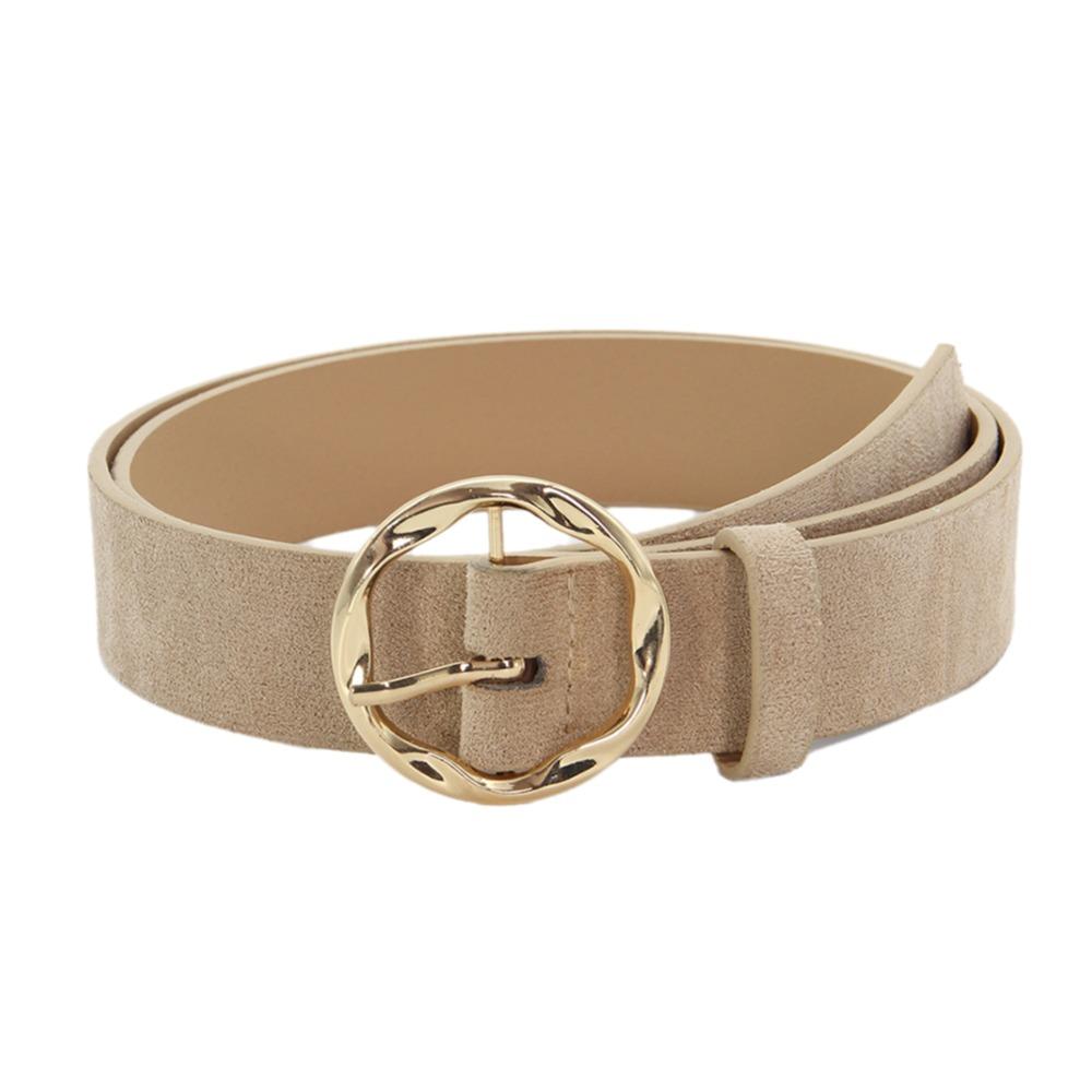 

Роскошный дизайн Замшевый широкий ремень Искусственная кожа Деловой поясной ремень Пряжка-штифт Пояс Мужчины Женщины хаки