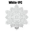 Holiday Snowflake Table Mats Christmas Vinyl Place Mats for Dining Table Wedding Decorative Kitchen Table Mats