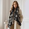 Thick Fringe Shawl Warm Winter Pashmina Shawl Cozy Imitation Cashmere Scarf  for Women