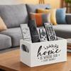 Aufbewahrungsbox aus Holz für Fernbedienungen, dekorative Aufbewahrungsbox für Schreibwaren, Kosmetikregal, Zuhause