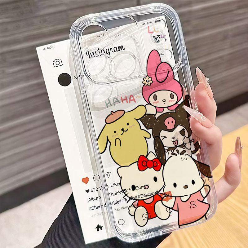Lucky Kuromi Melody Kuromi Casing For Samsung Galalxy S26 Ultra S25 FE S24 S23 S22 S21 Plus Ultra FE 5G Cinnamoroll Clear Case