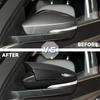For US Skoda Octavia 2013- For VW T-ROC 2017- ABS Car Side Mirror Cover Wing Cap Exterior Door Trim Adhesive Sticker