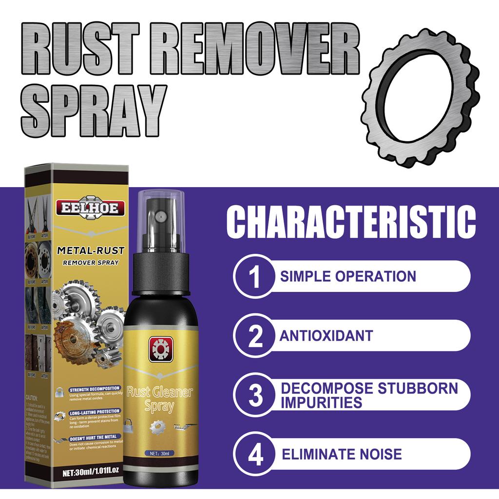YEGBONG Rust Remover Spray Rust Dissolving Solution Use On Remove Iron Particles In Car Paint Stainless Steel Cleaner 30/100ml