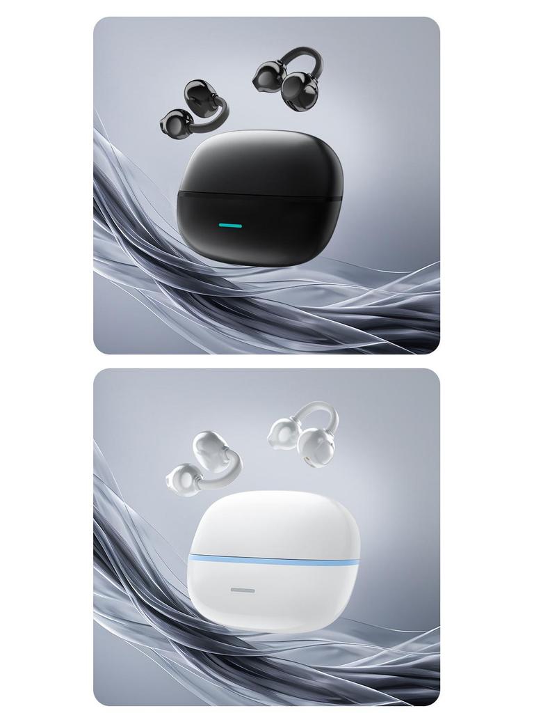 2026 Wireless Bone Conduction Ear Clip Earphones - Large Volume, Noise Reduction, Ultra-long Battery Life