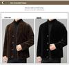 Golden Sable Velvet Men's Winter 2025 Loose Single-Breasted Wool Coat Jacket